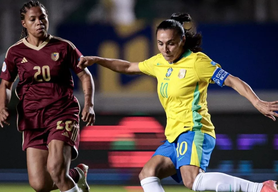 Brasil 2 x 0 Venezuela - Estreia tranquila na Copa América Feminina 2 47E9mK6Z Screenshot 51