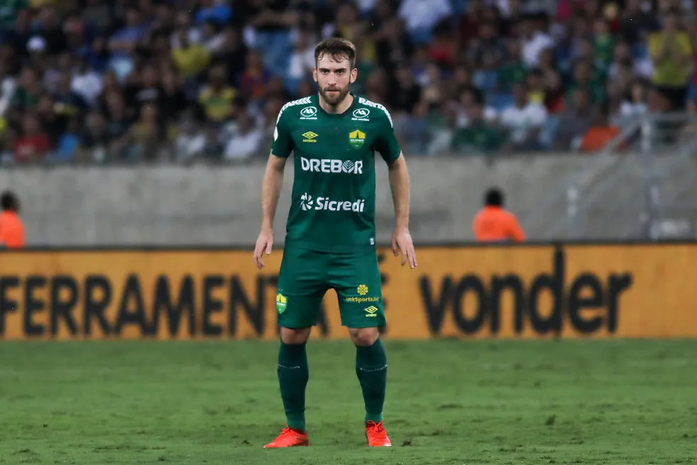 Cuiabá tem 2 desfalques para a sequência da Série B 2 Alan Empereur em Cuiabá x Corinthians, pela 10ª rodada — Foto: AssCom Dourado