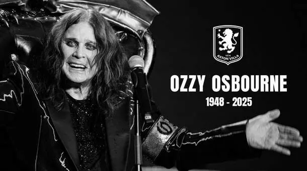 Aston Villa faz última homenagem no adeus a Ozzy Osbourne