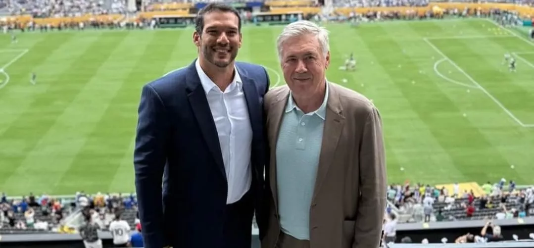 Ancelotti e Samir Xaud