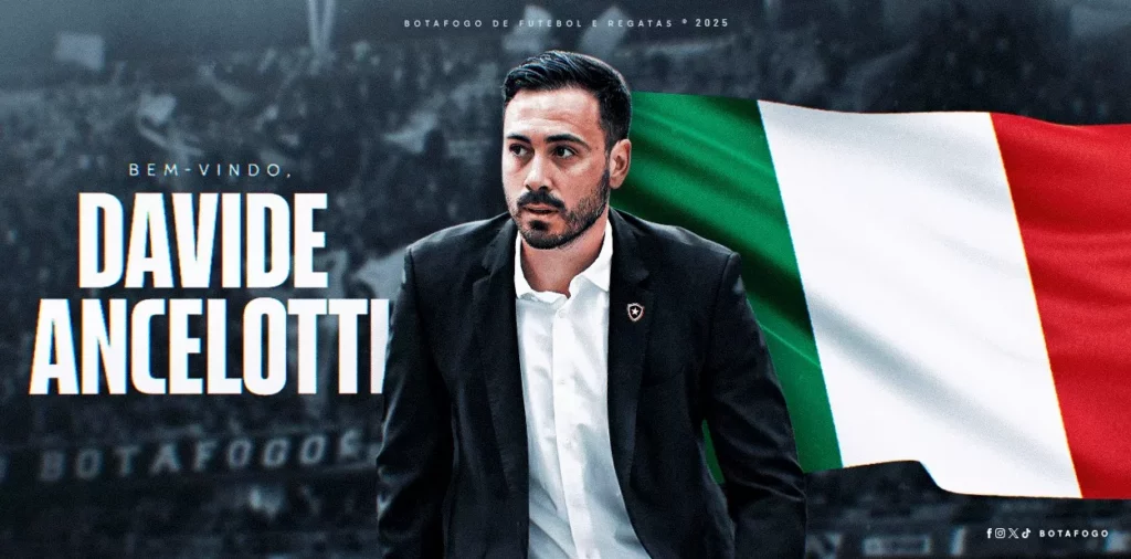 Botafogo oficializa contratação de Davide Ancelotti até 2026