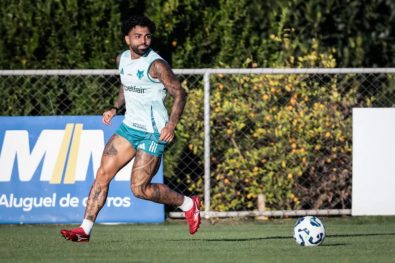 Gabigol, em treino do Cruzeiro - Foto: Gustavo Aleixo / Cruzeiro
