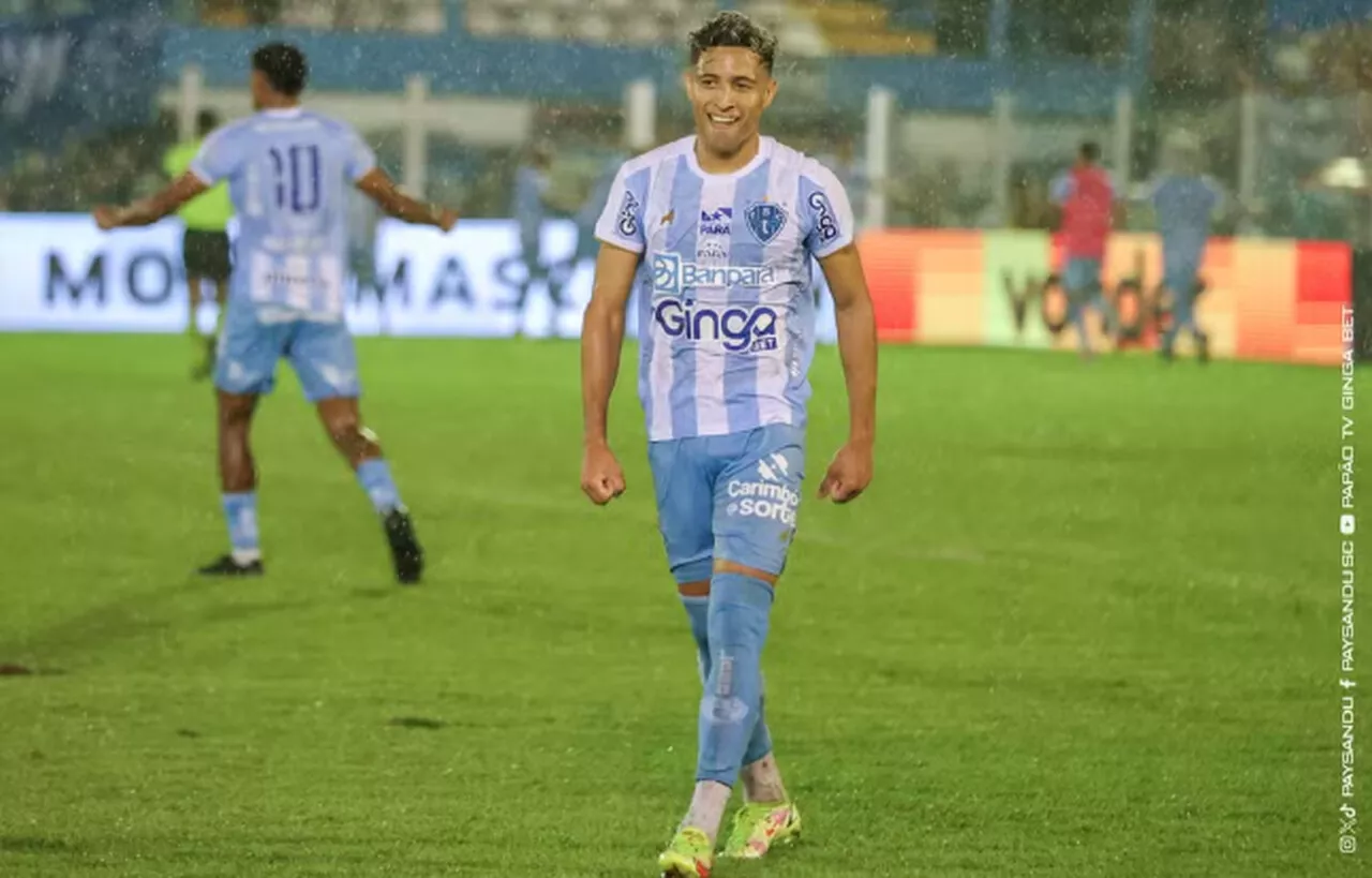 Marlon celebra gol e embalo do Paysandu na Serie B