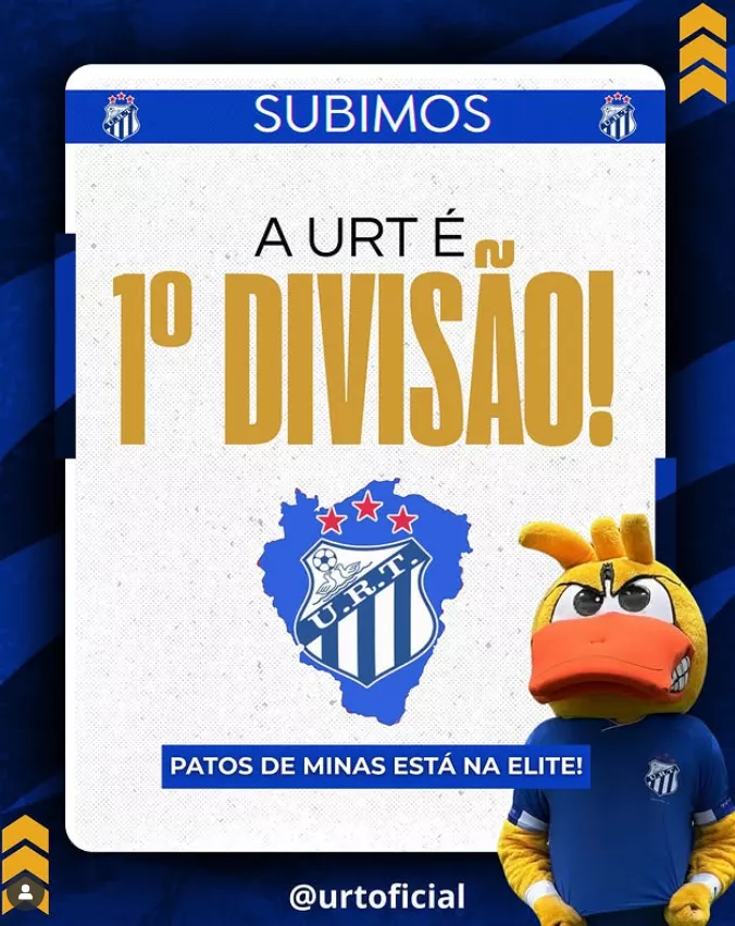 Ito Roque leva a URT de volta à elite do mineiro após três anos e conquista o 7º acesso da carreira 2 NG7flQ2A image