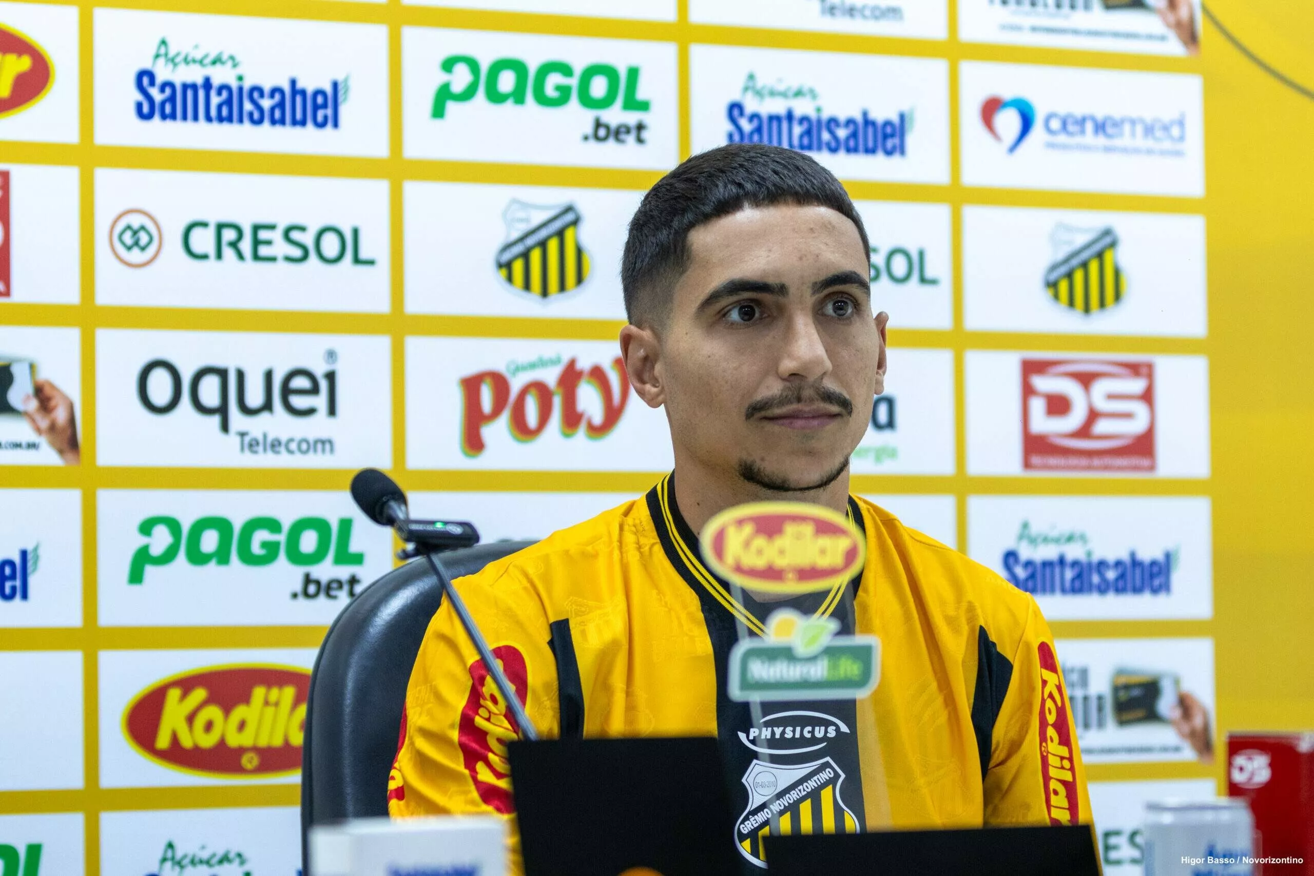 Reforço do Novorizontino, lateral celebra acerto: "Agradeço a confiança" (Foto: Higor Basso/Novo)