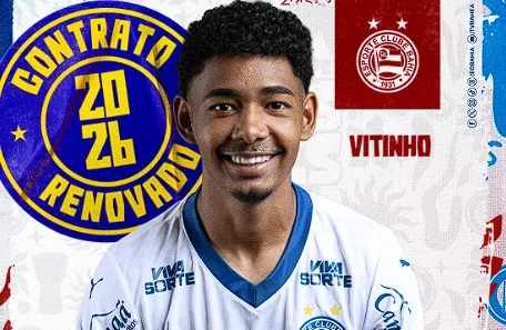Vitinho. Foto: Divulgação/EC Bahia