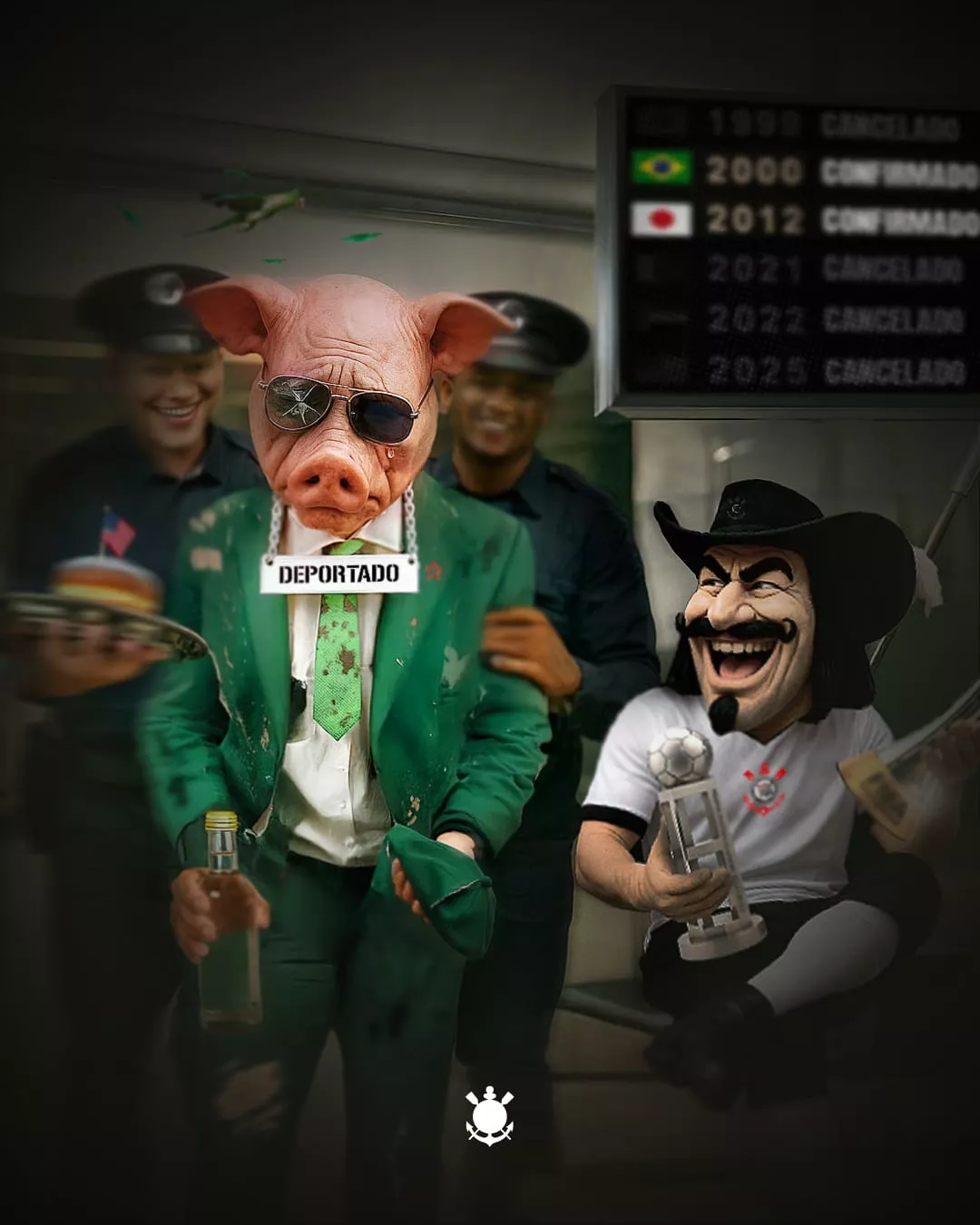 Corinthians provoca o Palmeiras nas redes