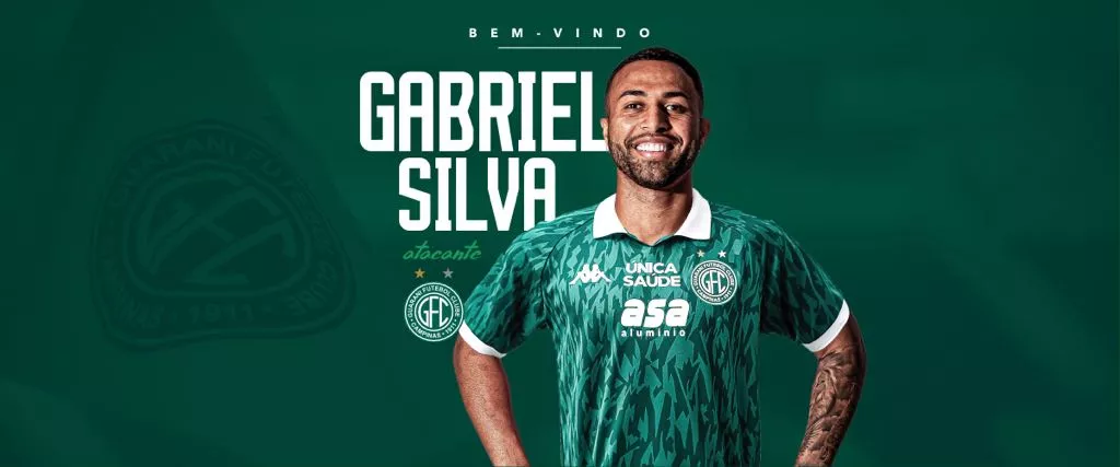 Guarani anuncia atacante Gabriel Silva, ex-Vila Nova 1 Guarani Gabriel Silva