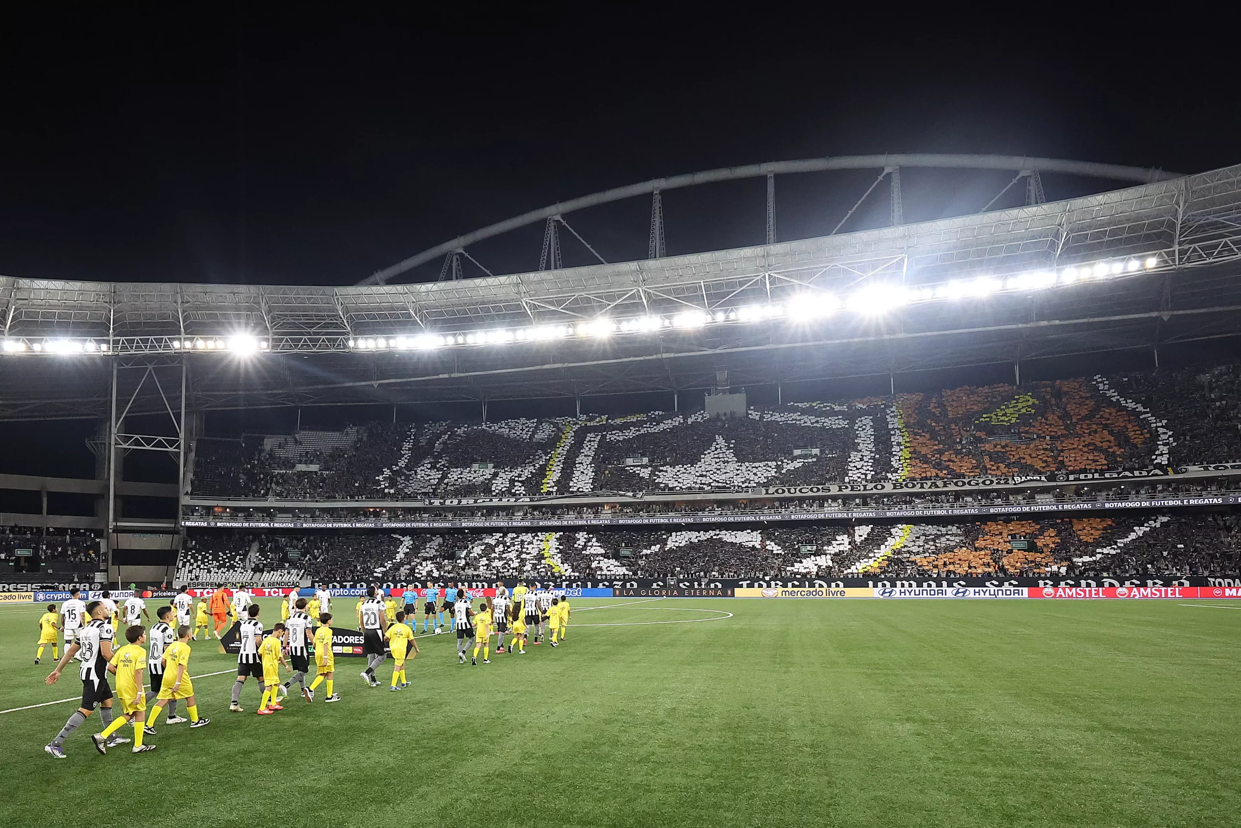 Botafogo esteve em campo pela Libertadores
