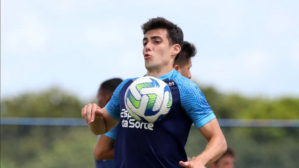 Léo Cittadini durante treino do Bahia — Foto: Divulgação/EC Bahia