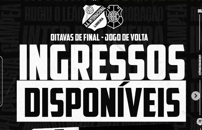 Série D: Inter de Limeira inicia venda de ingressos para decisão contra o Rio Branco