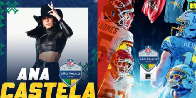 Ana Castela e Karol G se apresentam em jogo da NFL no Brasil