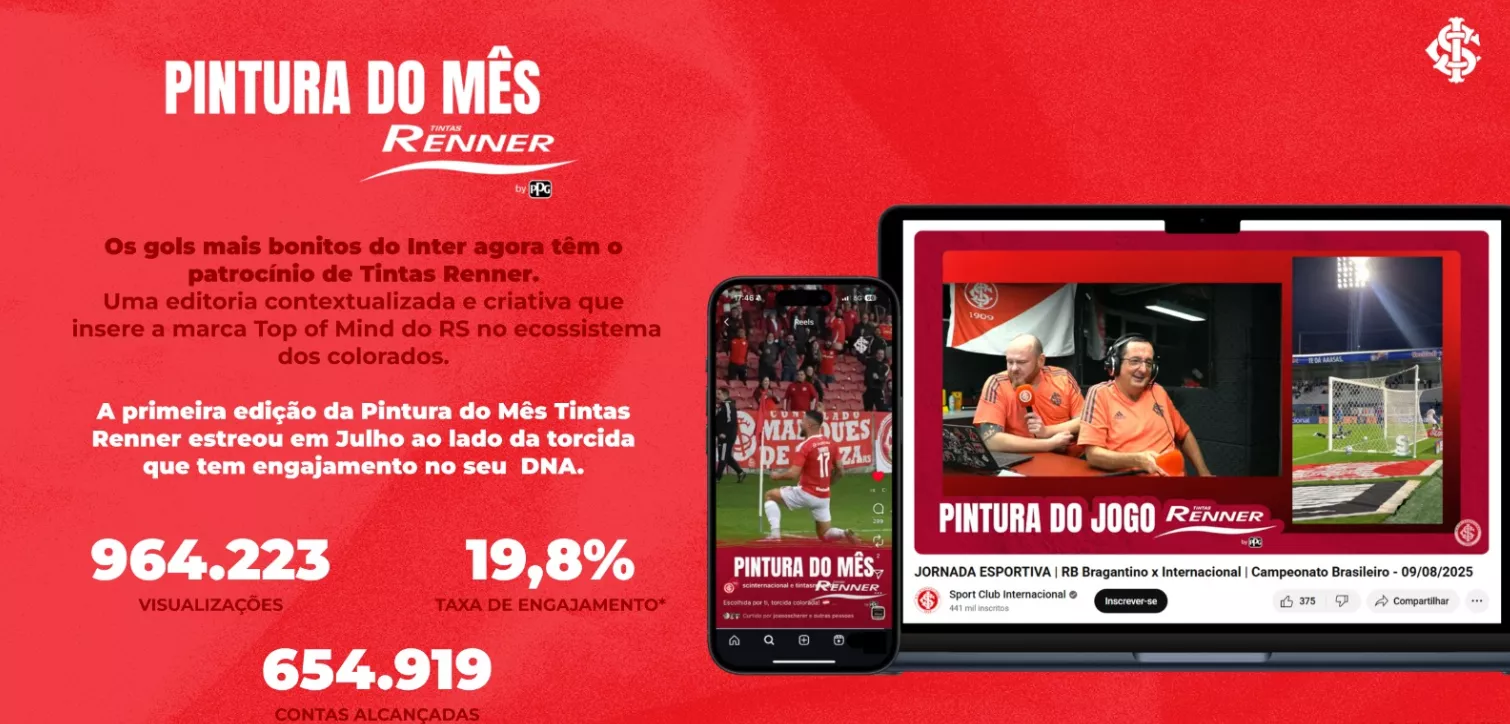 Internacional anuncia novo patrocinador para as redes sociais