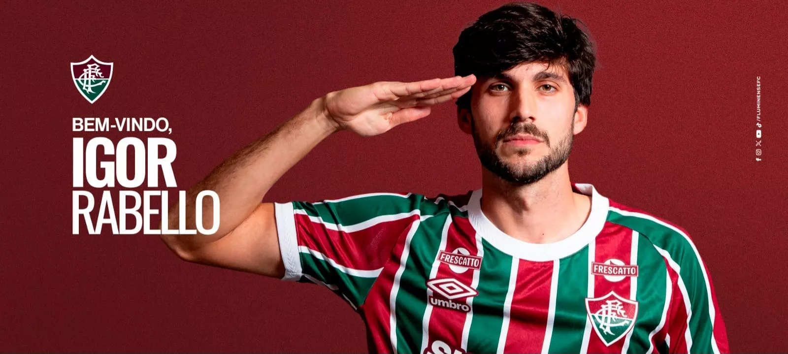 Fluminense oficializa a contratação de Igor Rabello: ‘Bem-vindo, General’
