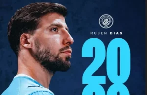Manchester City renova contrato de Rúben Dias até 2029