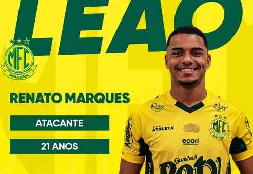 Renato Marques. Foto: Divulgação/Mirassol