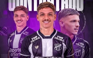 Ceará anuncia Lucca como reforço até 2027; atacante já treina