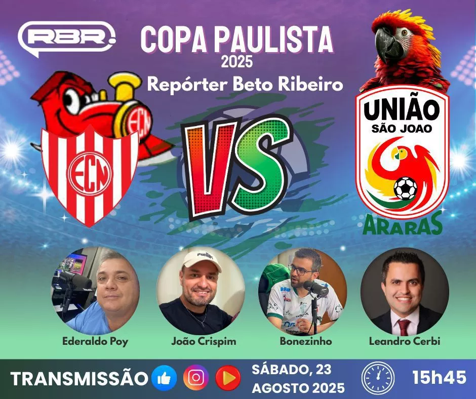 Equipe Repórter Beto Ribeiro e Rádio FI transmitem o clássico Noroeste x União São João