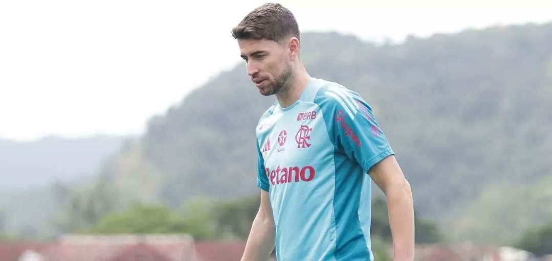 Jorginho durante treino do Flamengo (Foto: Gilvan de Souza-CRF)