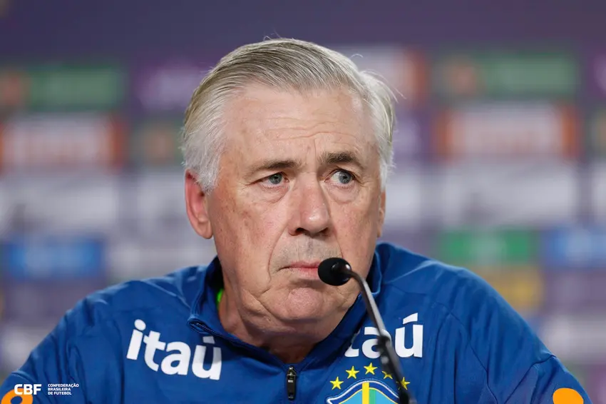 Carlo Ancelotti, técnico da Seleção Brasileira (Foto: @rafaelribeirorio / CBF)
