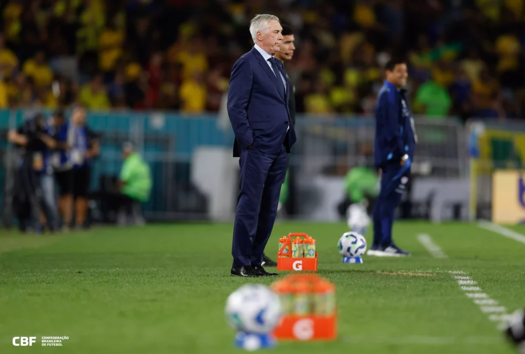 Ancelotti deve fazer várias alterações na seleção para jogo na Bolívia pelas Eliminatórias