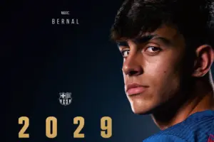 Barcelona renova com joia espanhola Marc Bernal e fixa multa rescisória em R$ 3,1 bilhões