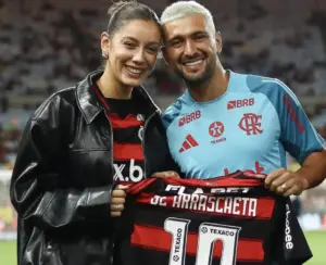 Conheça Camila Bastiani, mulher de Arrascaeta que espera o primeiro filho do casal