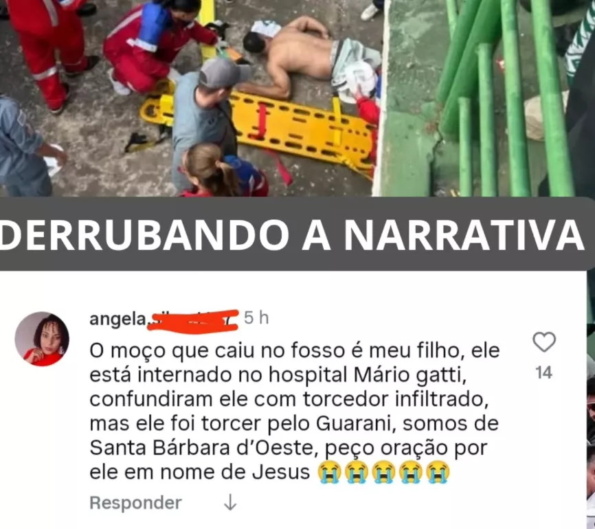 O torcedor na verdade, é bugrino