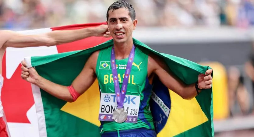 Maria Clara Pacheco é Atleta do Ano ao lado de Caio Bonfim 2 Mundial - Tóquio - 2025