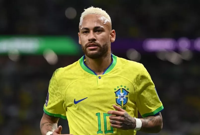 Neymar em ação pela seleção brasileira