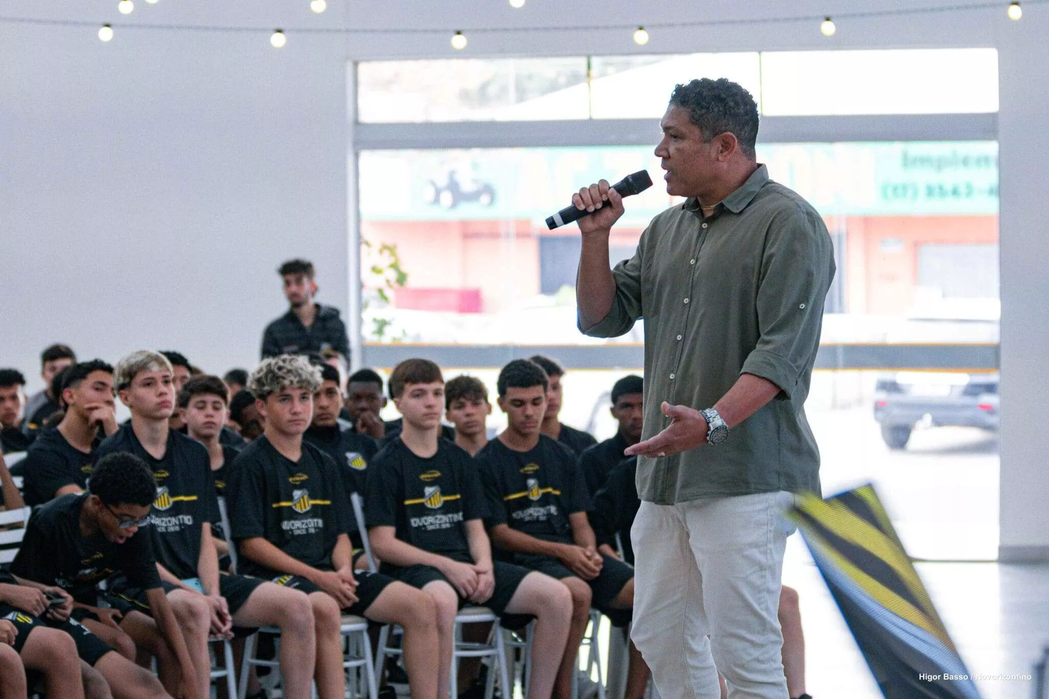 Base do Novorizontino tem palestra sobre trabalho em equipe e resolução de conflitos