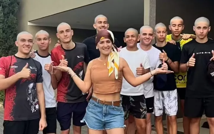 Sub-14 do Mirassol se une em apoio à mãe de atleta diagnosticada com câncer