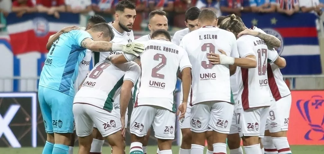 Jogadores do Fluminense reunidos (Foto: Marcelo Gonçalves-FFC)