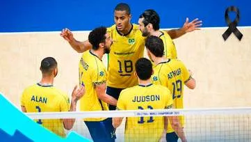 De luto, vôlei do Brasil perde e se complica no Mundial