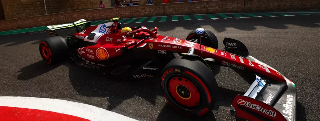 Hamilton comanda o 2º treino livre do GP do Azerbaijão de F-1; Bortoleto é o 15º