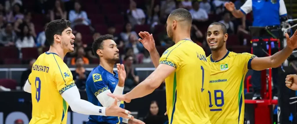 Seleçao brasileira masculina vence a China na estreia do Mundial de vôlei