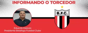 Presidente do Botafogo-SP fará live para a torcida nesta quinta-feira