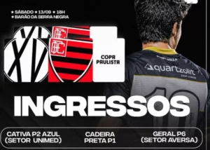 Copa Paulista: XV de Piracicaba inicia a venda de ingressos para o jogo contra o Oeste