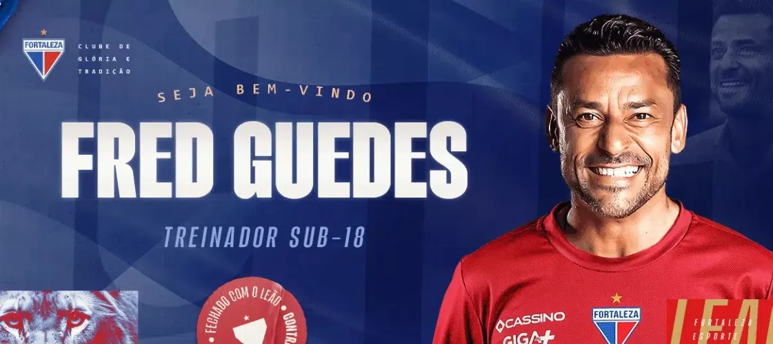 Fred, ex-Fluminense, assume o Fortaleza Sub-18 e inicia carreira como técnico