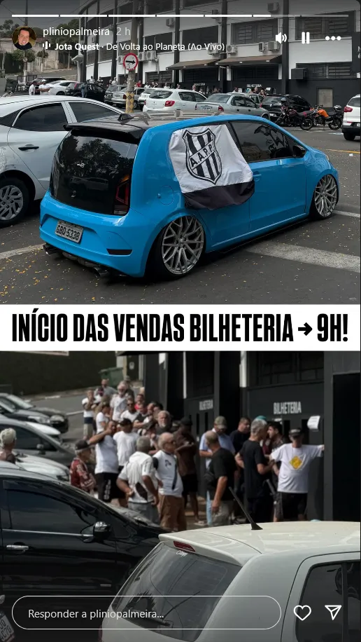 Ponte Preta inicia venda de ingressos para Dérbi 212 com fila na bilheteria do Majestoso 2 311YejyX Screenshot 2025 10 07 at 11 18 18 Stories • Instagram