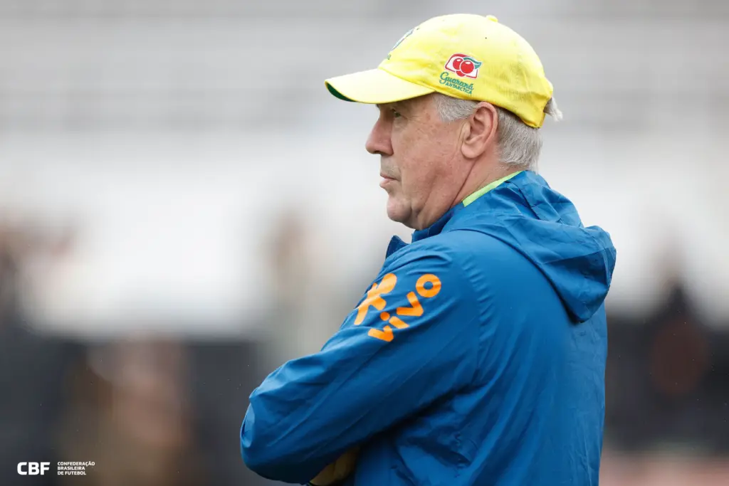 Ancelotti projeta definir elenco da Copa em março e cita Neymar: ‘Joga em qualquer equipe’