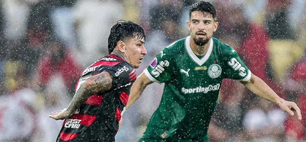 Flamengo e Palmeiras ‘empatam’ em chances de título do Brasileirão