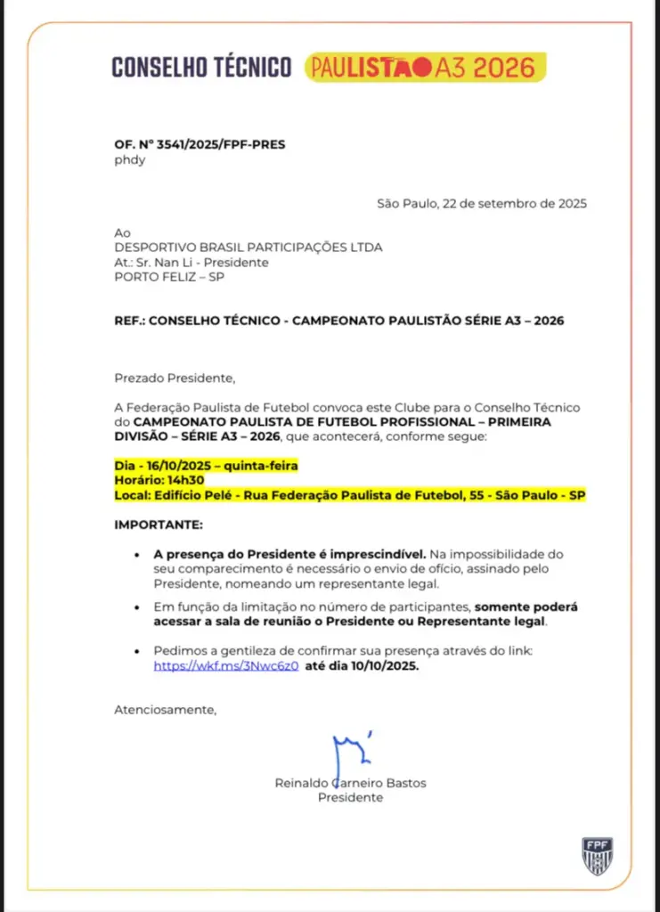 Desportivo Brasil confirma participação na Série A3 de 2026 2 IMG 5287