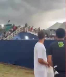 Estrutura desaba durante torneio e deixa feridos em Ribeirão Preto