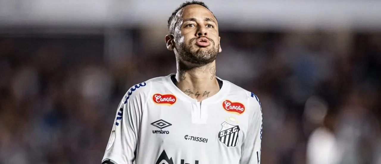 Neymar em ação (Foto: Raul Baretta-Santos FC)