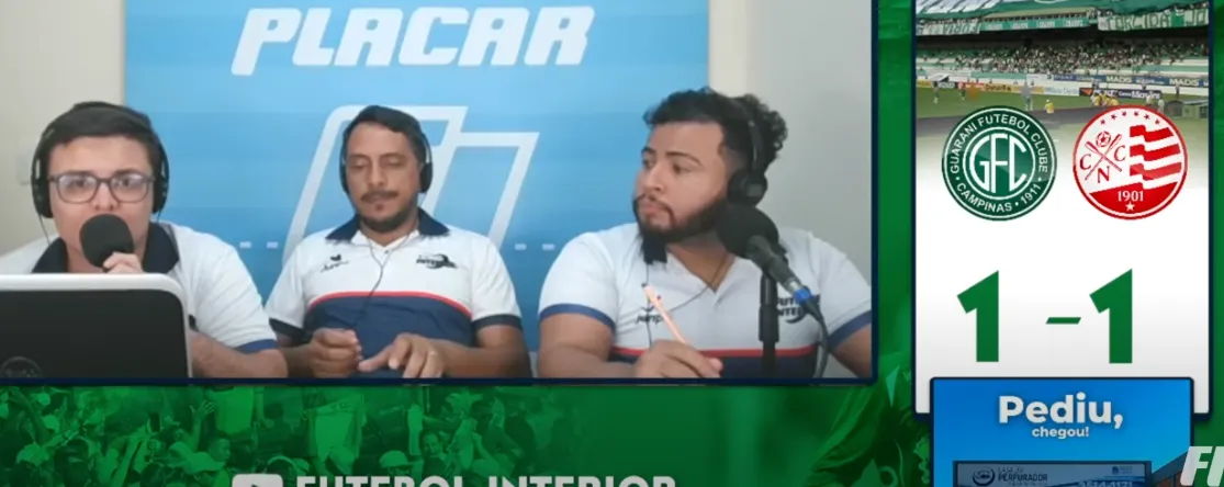 Guarani empata com o Náutico e depende do Dérbi 212. Veja o Comentário Final