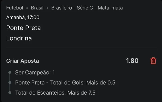 Quem leva a Série C: Ponte Preta ou Londrina? Faça sua aposta! 2 R6dZqXIv image