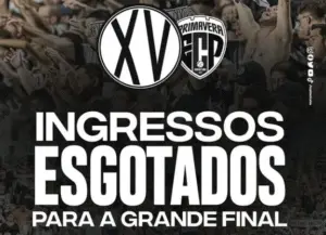 Torcida do XV de Piracicaba esgota mais de 16 mil ingressos