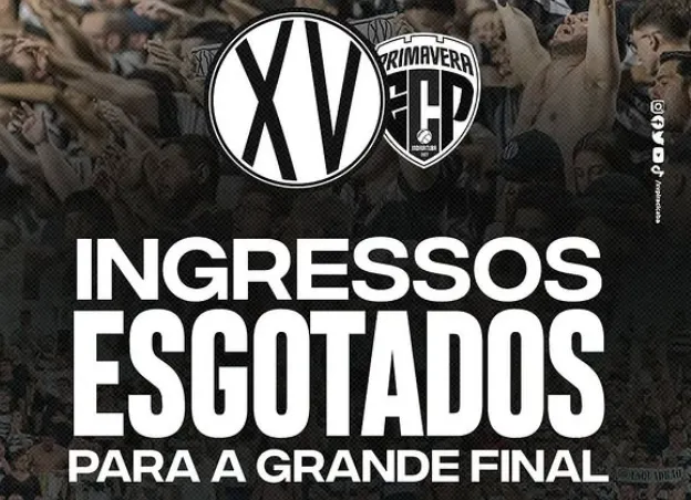 Torcida do XV de Piracicaba esgota mais de 16 mil ingressos