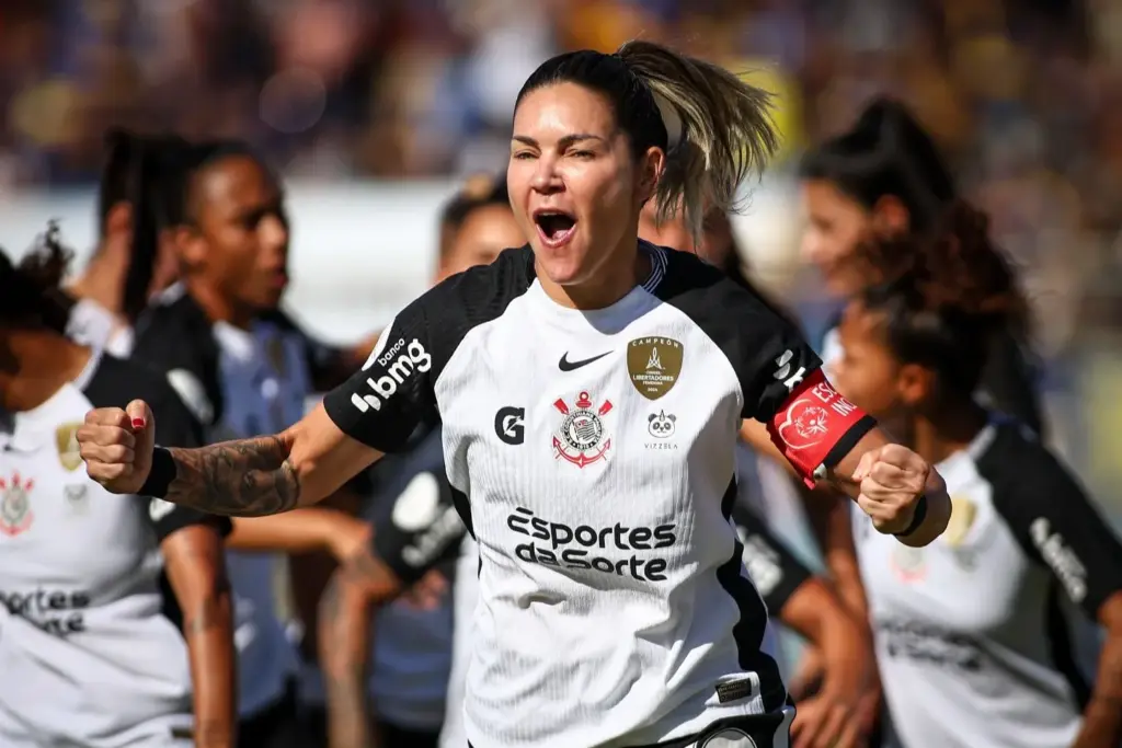 Corinthians conquista Libertadores Feminina e Gabi Zanotti exalta elenco 2 Gabi Zanotti celebra Libertadores do Corinthians e exalta entrega do elenco (Foto: Rodrigo Gazzanel)